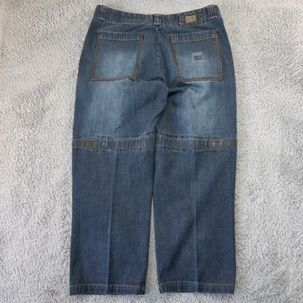 Vintage Marithe Francois Girbaud Baggy Shuttle Tape Jeans Men 36x29 Y2K Wide Leg